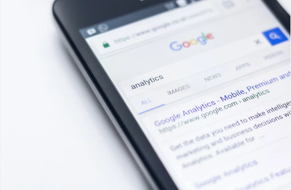 Google Analytics reporting dashboard