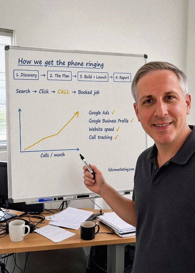 Trey Linder at the whiteboard